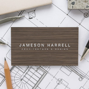 Carte De Visite Architecte en bois moderne Luxe, concepteur de