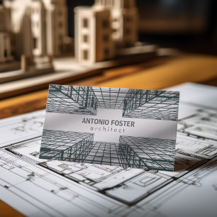 Carte De Visite Architecte Intérieur Designer Bâtiments Sky Skylin