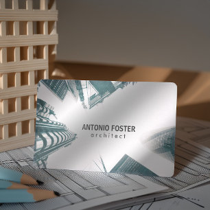 Carte De Visite Architecte Intérieur Designer Bâtiments Sky Skylin