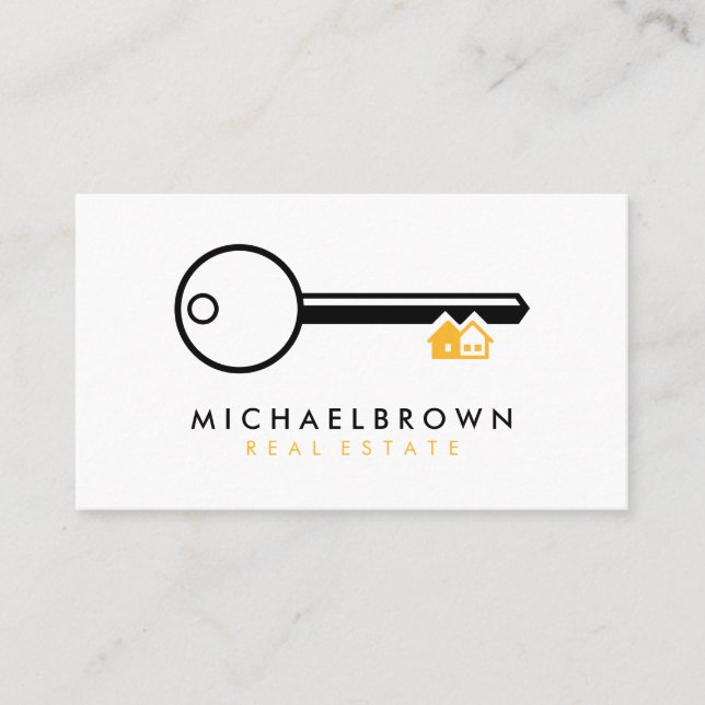 Carte De Visite Architecte Key House Realtor (Devant)