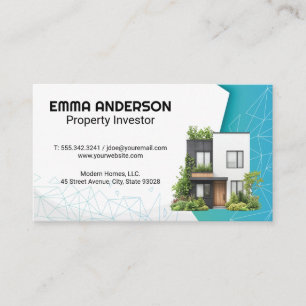 Carte De Visite Architecte moderne Immobilier immobilier