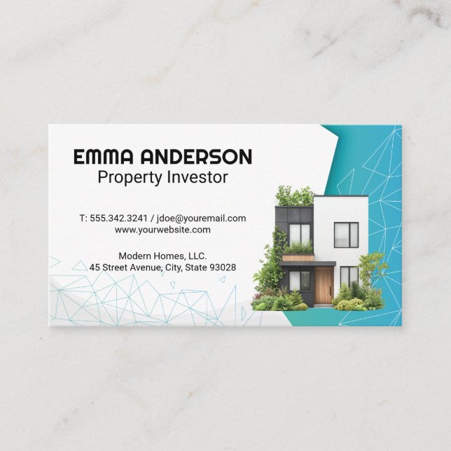 Carte De Visite Architecte moderne | Immobilier immobilier (Devant)