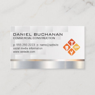 Carte De Visite Architecte Outils de constructeur de bâtiment