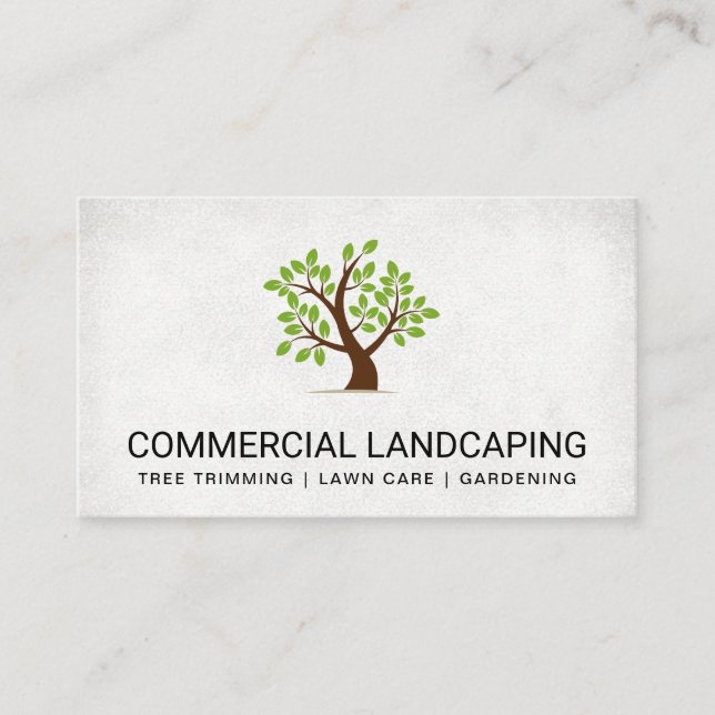 Carte De Visite Architecte paysager | Logo de l'arbre (Devant)