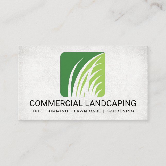 Carte De Visite Architecte paysager | Logo Grass (Devant)