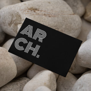 Carte De Visite Architecte Personnalisé Ajoutez Votre Logo Noir Et