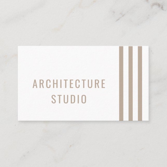 Carte De Visite Architecte professionnel élégant designer moderne (Devant)