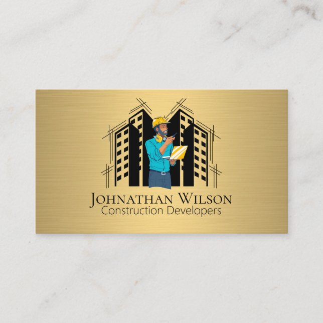 Carte De Visite Architecte | Propriété commerciale (Devant)