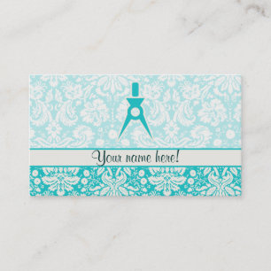 Carte De Visite Architecte turquoise