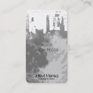 Carte De Visite Architecte Upside Downtown Moonscape