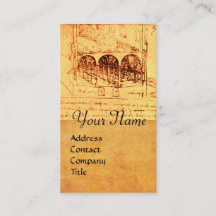 CARTE DE VISITE ARCHITECTURE DE RENAISSANCE, ARCHITECTE, INGÉNIEUR