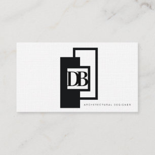 Carte De Visite Architecture minimaliste Concepteur monochrome