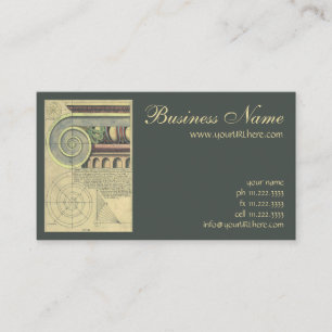 Carte De Visite Architecture Vintage ; Volute de chapiteau par Vig