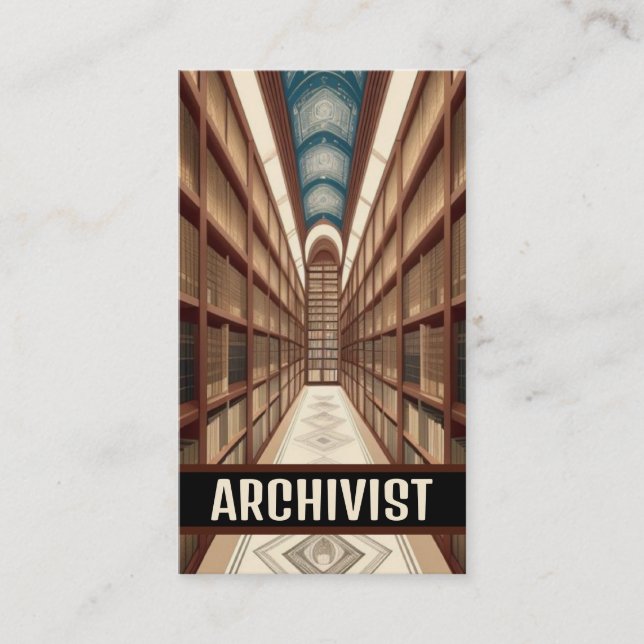 Carte De Visite Archives archivistes (Devant)