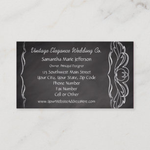 Carte De Visite Ardoise Chalkboard