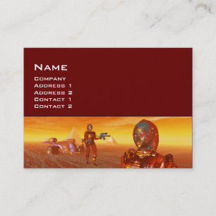 CARTE DE VISITE ARES DANS LE DÉSERT D'HYPERION