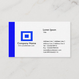 Carte De Visite Arête - Bleu