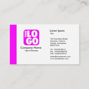 Carte De Visite Arête (logo) - Magenta