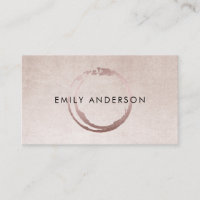 ARGENT BLUSH ROSE BRUSH CERCLE MARQUE LOGO