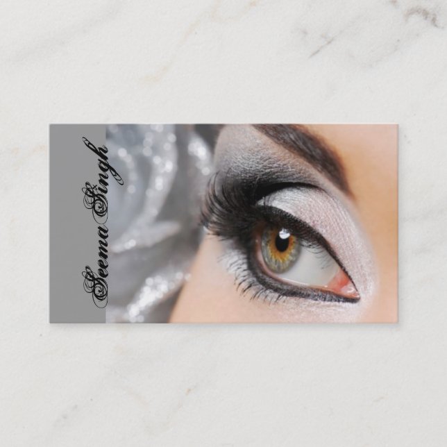 Carte De Visite Argent d'oeil de Smokey (Devant)