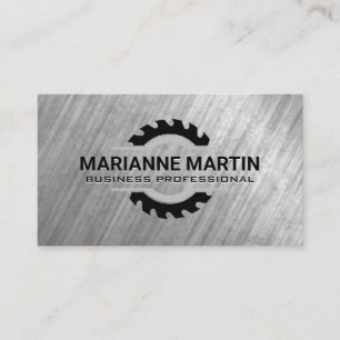 Carte De Visite Argent métallique en aluminium Lame de scie