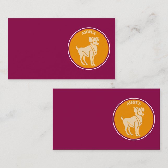 Carte de visite Aries (Devant / Derrière)