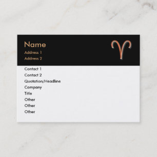 Carte de visite Aries