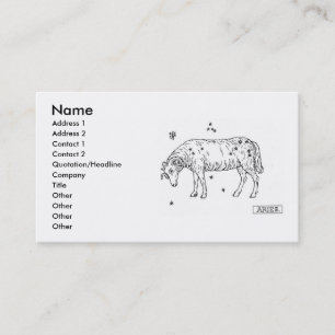 Carte de visite Aries