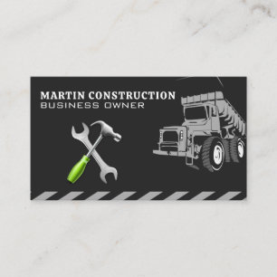 Carte De Visite Armature de marteau   Camion de vidange