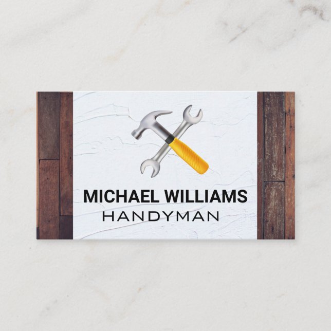 Carte De Visite Armature de marteau | Spackle | Bois (Devant)