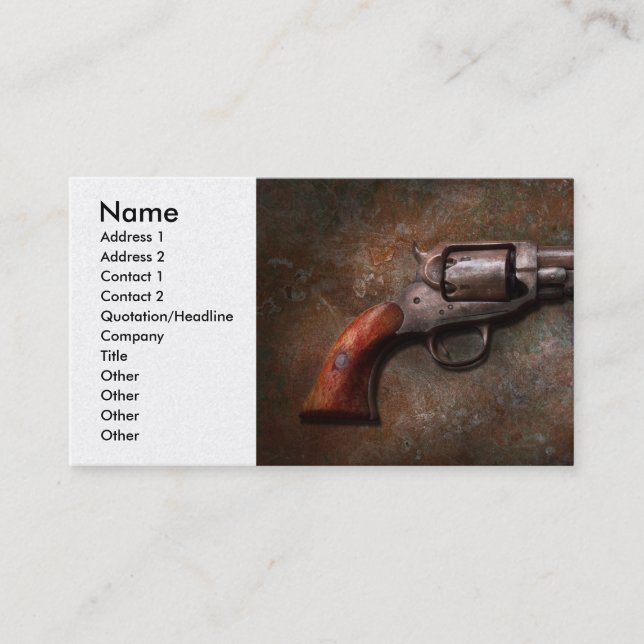 Carte De Visite Arme - Police - Danse pour moi (Devant)