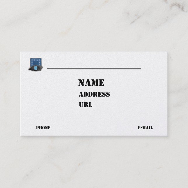 Carte De Visite armée de terre anciens combattants recruteurs vété (Devant)