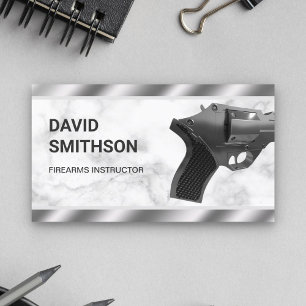 Carte De Visite Armes à feu à canon à pistons en acier marbré