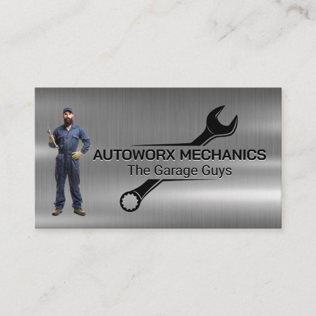 Carte De Visite Armoire de retenue mécanique | Services Auto | Met (Devant)