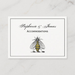Carte De Visite Armoiries de l'abeille Vintage héraldique Preppy E