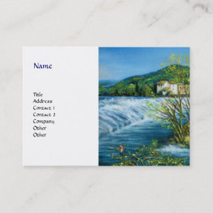 Carte De Visite ARNO RIVER À ROVEZZANO Florence Paysage toscan