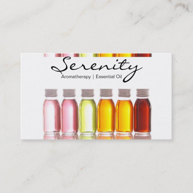 Carte De Visite Aromaterapy - Essential Oil (Devant)