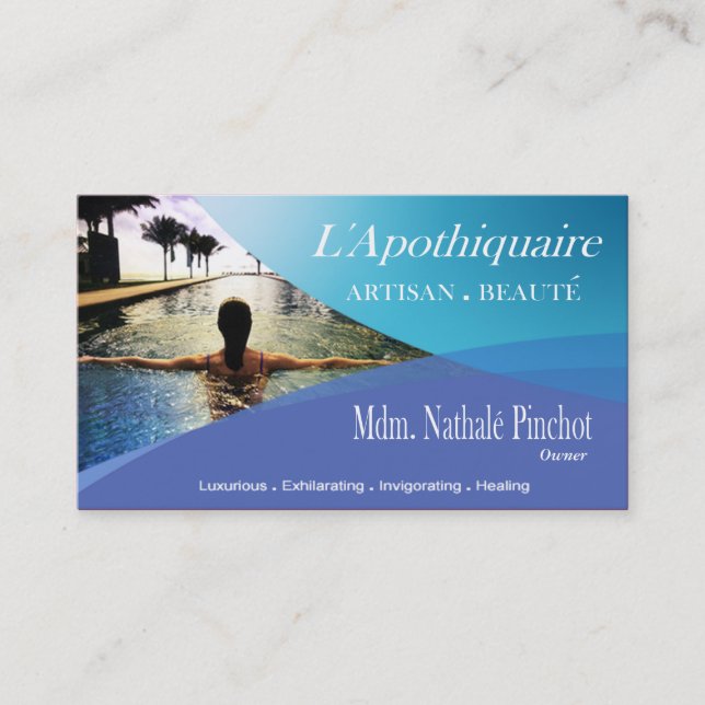 Carte De Visite Aromathérapie de thérapie de massage de spa de (Devant)