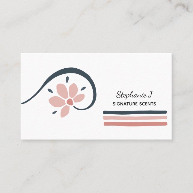 Carte De Visite Aromathérapie des huiles essentielles florales ten (Devant)