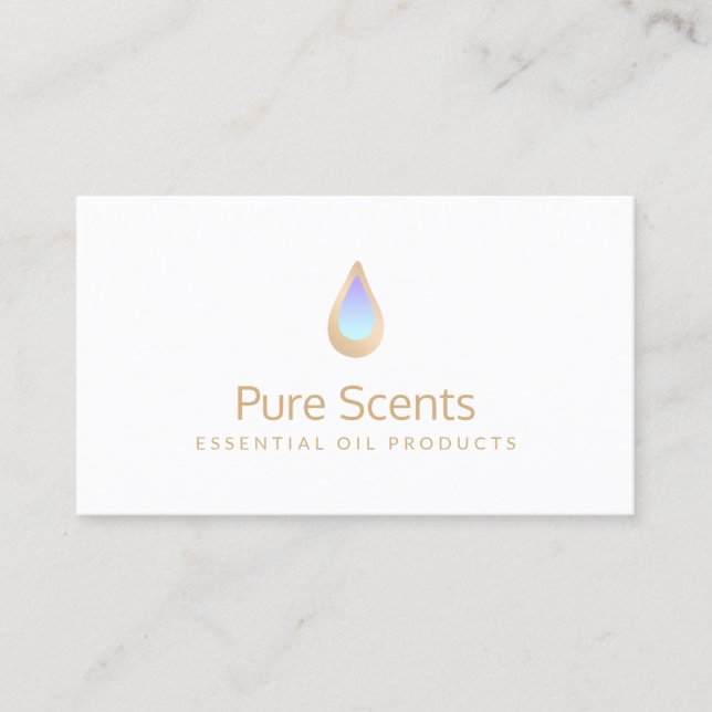 Carte De Visite Aromathérapie des parfums des huiles essentielles (Devant)