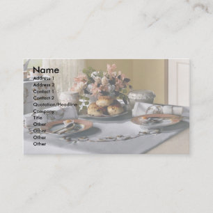 Carte De Visite Arrangement de thé d'après-midi