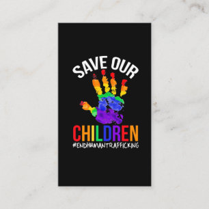 Carte De Visite Arrêter la traite des êtres humains Protéger nos e