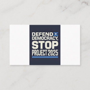 Carte De Visite Arrêter le projet 2025