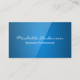 Carte De Visite Arrière - plan bleu brillant
