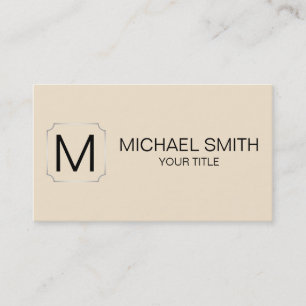 Carte De Visite Arrière - plan couleur champagne