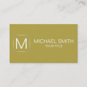 Carte De Visite Arrière - plan couleur laiton