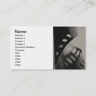 Carte De Visite Arrière - plan de film