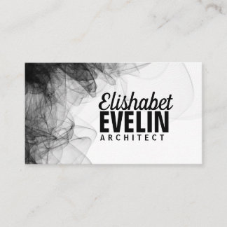 Carte De Visite Arrière - plan de fumée noire g99