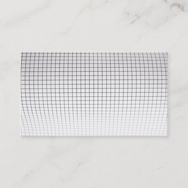 carte de visite arrière - plan de graphe incurvé (Devant)