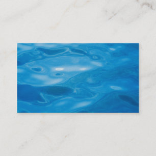 Carte De Visite Arrière - plan de l'eau bleue - modèle customis